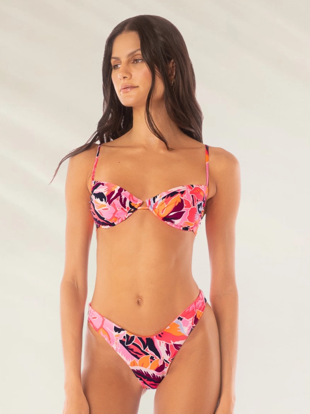 Maaji Coral Leafy Floral Underwire Bikini Top & Bottom